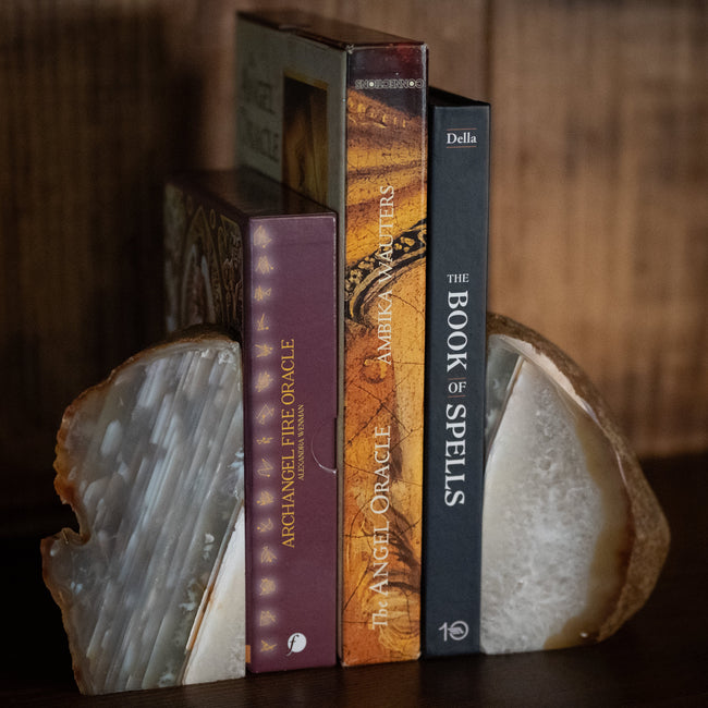 Large Agate Bookends (Set)