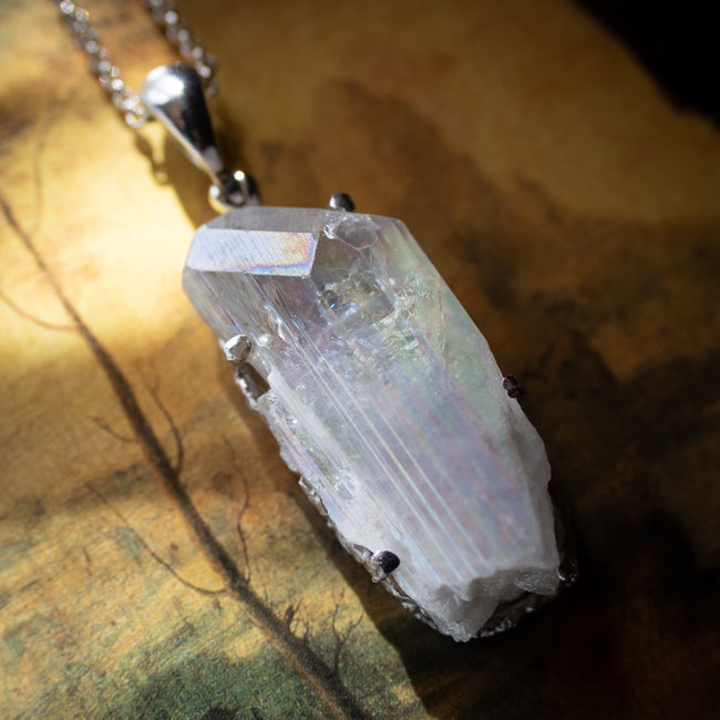 Danburite Crystal Pendant