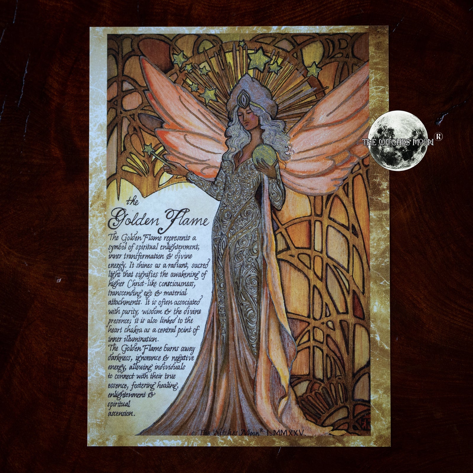 The Golden Flame Book of Shadows Artwork