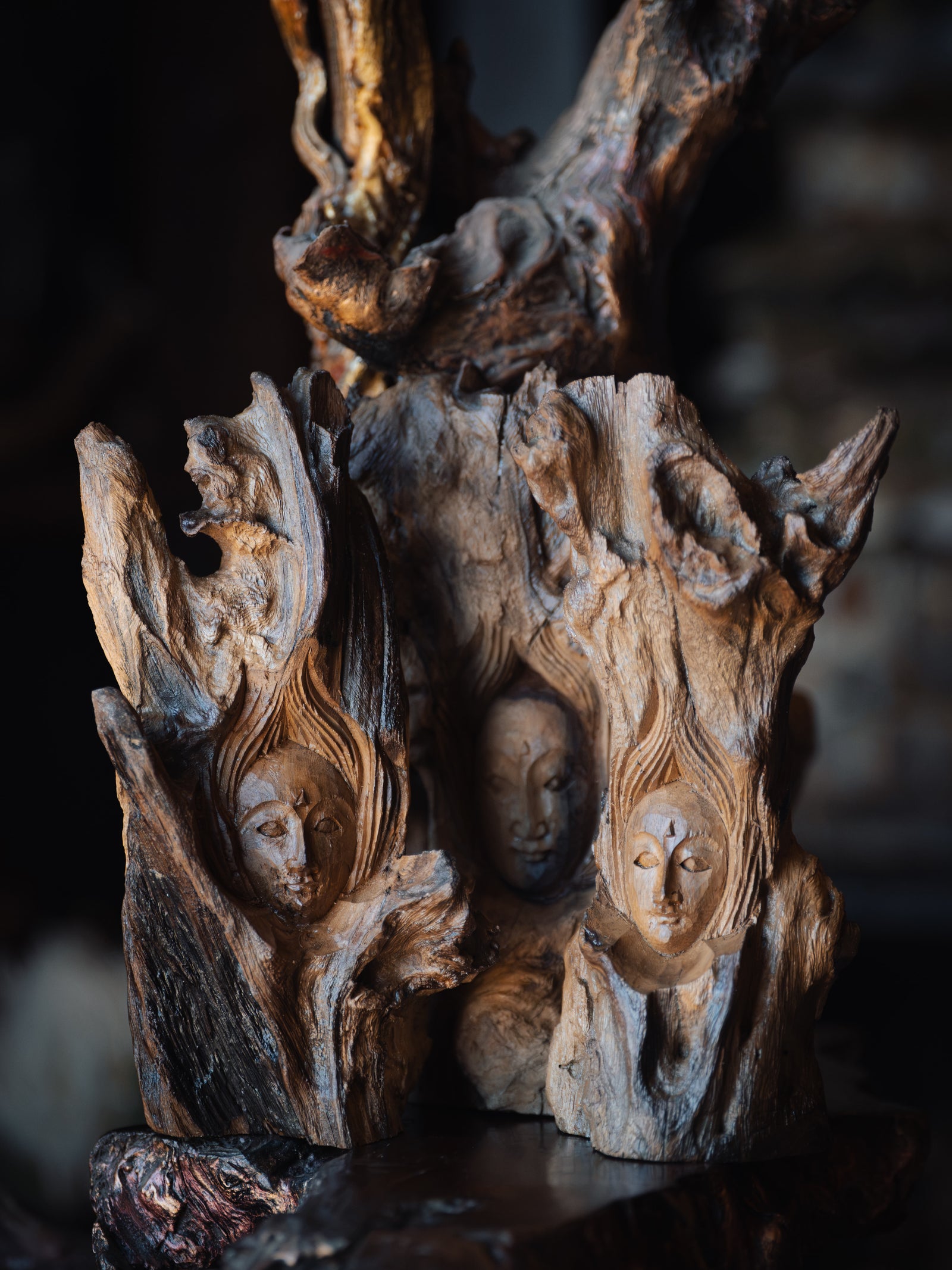 Hand-Carved Earth Spirit Companion