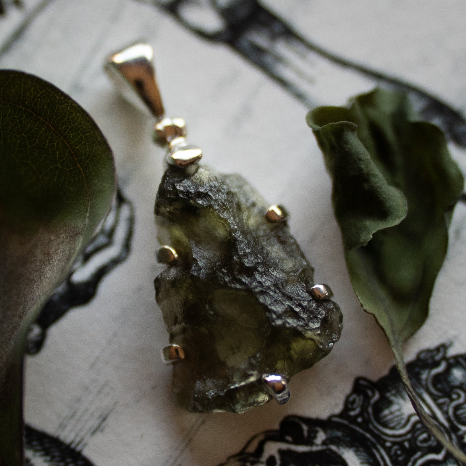 Moldavite Pendant (.925)