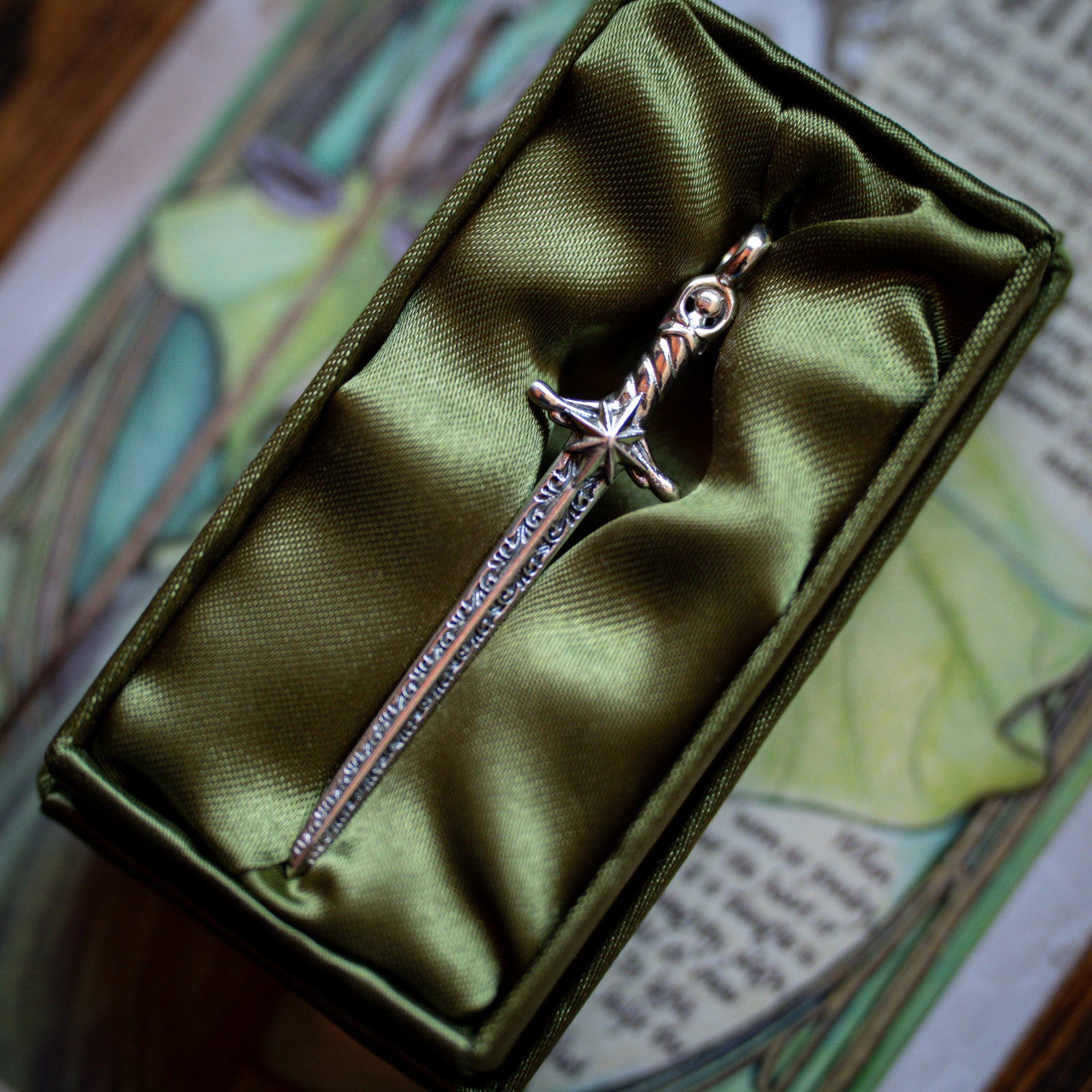 The Sword of Peridot Power Pendant (.925)