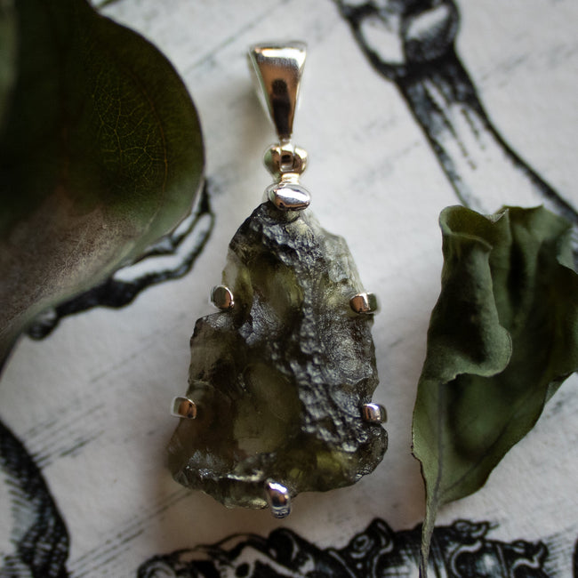 Moldavite Pendant (.925)