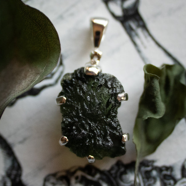 Moldavite Pendant (.925)