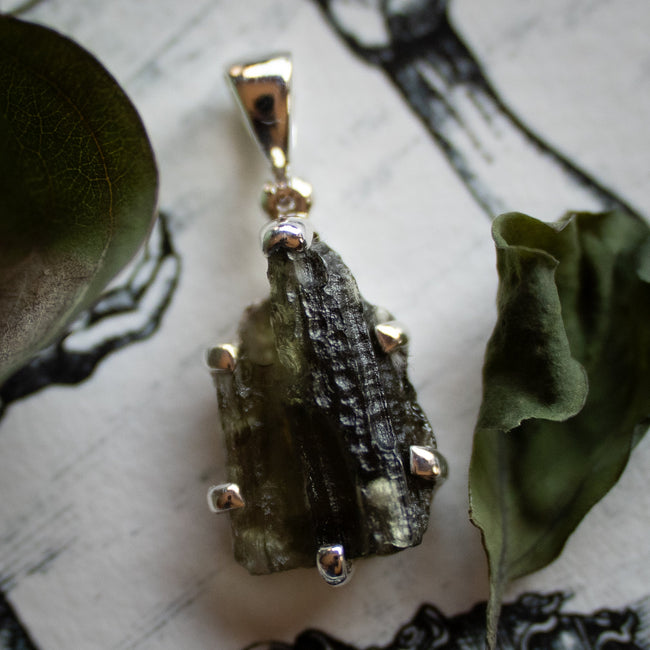 Moldavite Pendant (.925)