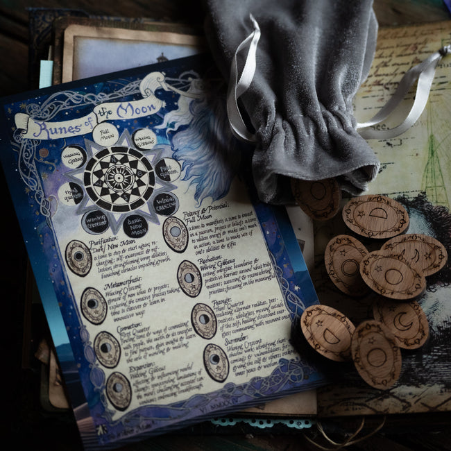 Runes of the Moon w/ Artwork (The Witches Moon® Exclusive)