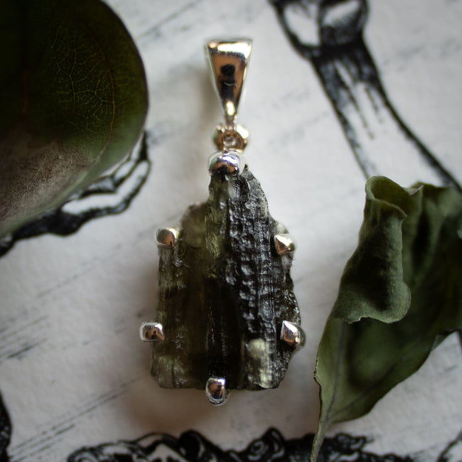 Moldavite Pendant (.925)