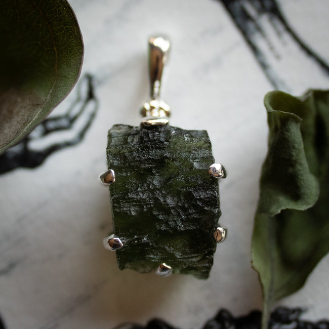 Moldavite Pendant (.925)