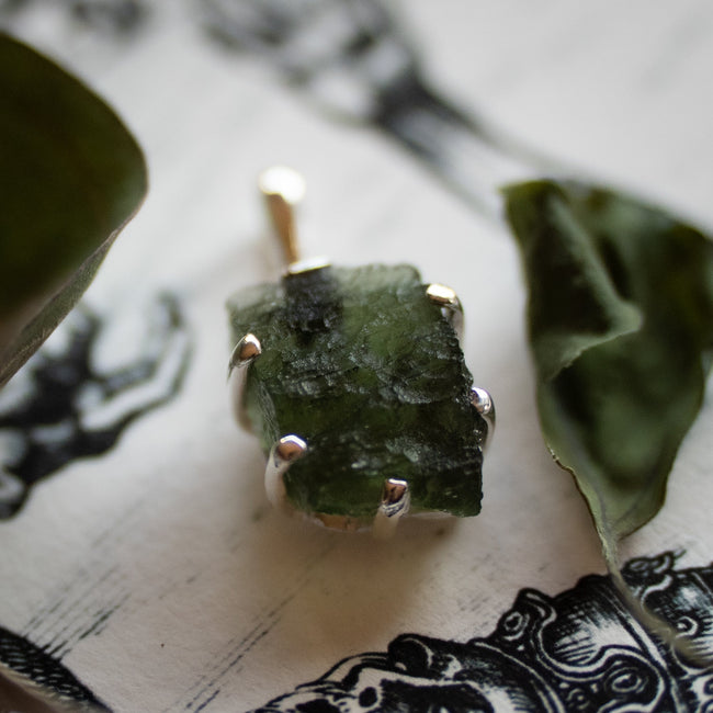 Moldavite Pendant (.925)