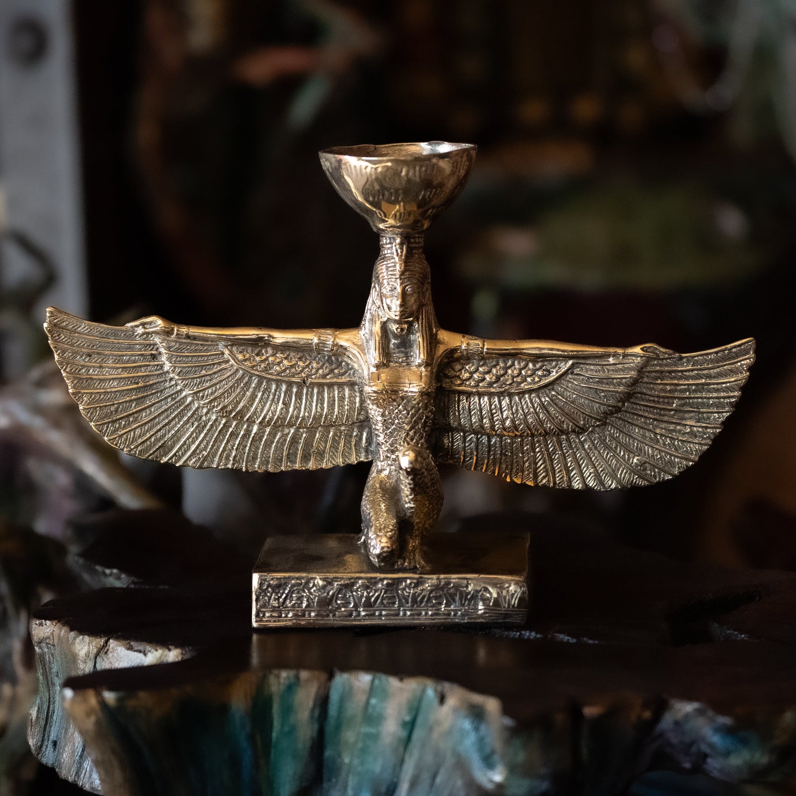 Brass Isis Altar Statue (Holder)