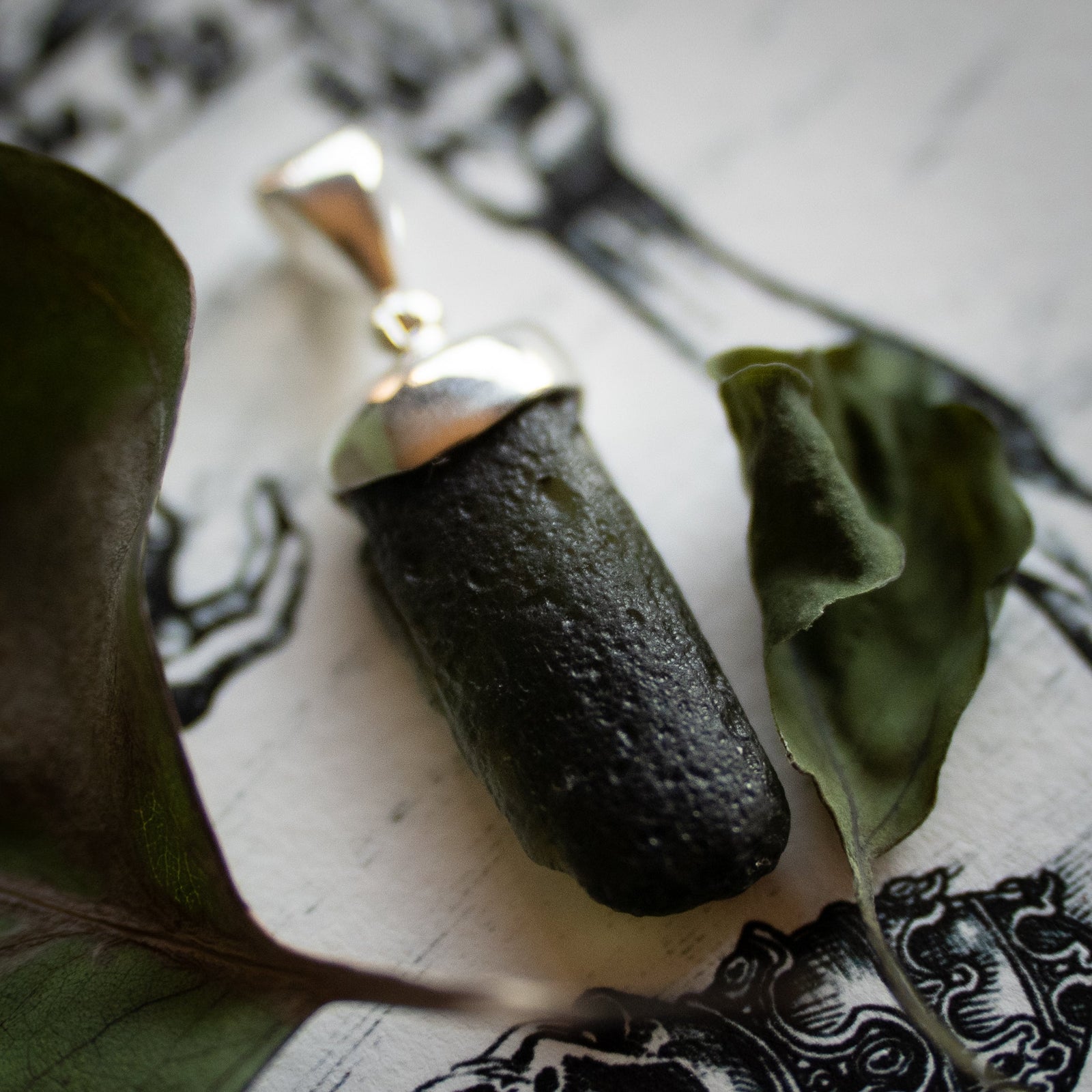 Moldavite Pendant (.925)