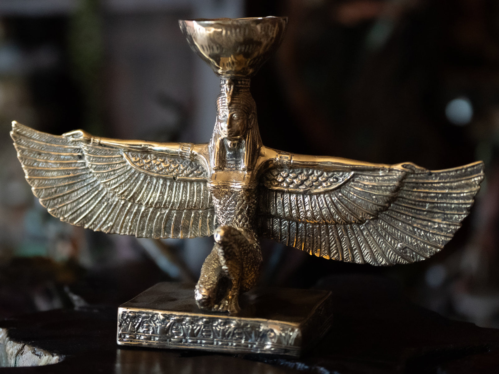 Brass Isis Altar Statue (Holder)
