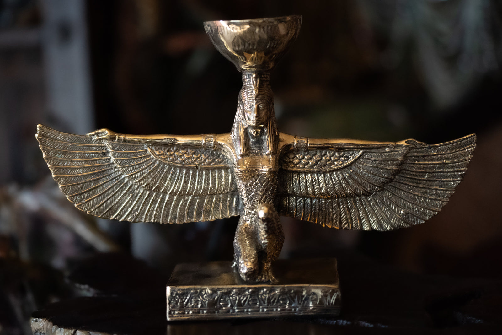 Brass Isis Altar Statue (Holder)