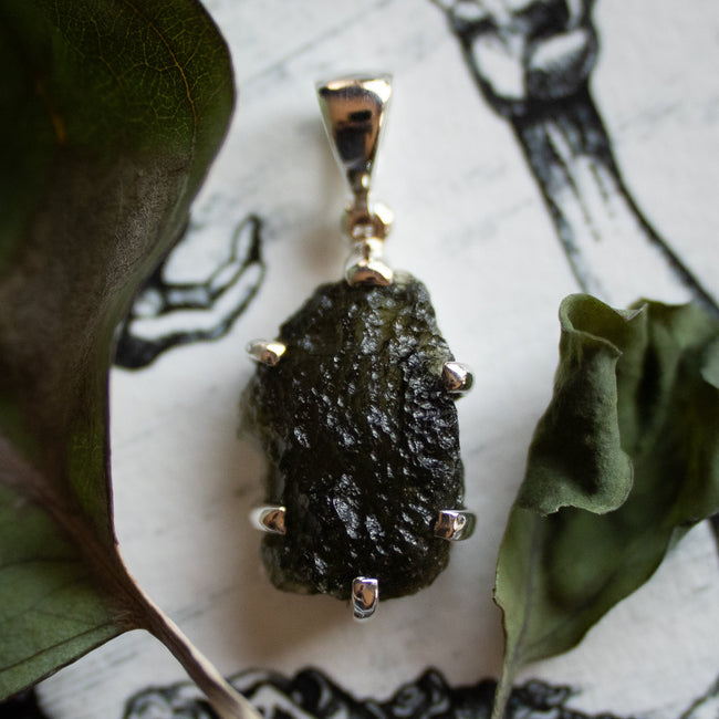 Moldavite Pendant (.925)