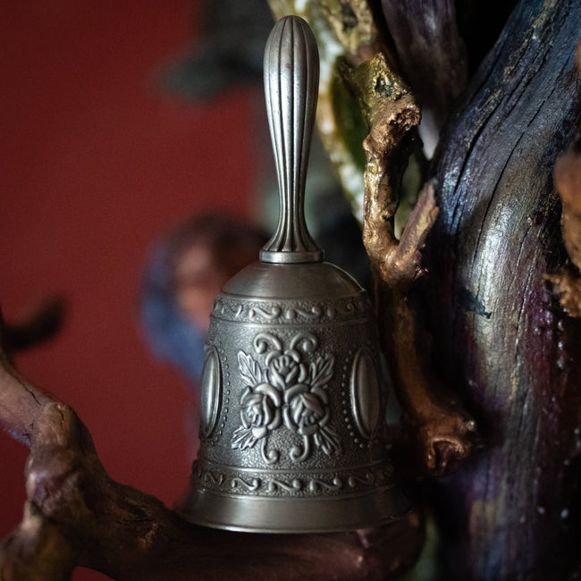 Floral Altar Bell (Charcoal)