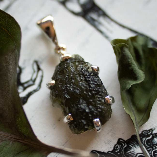 Moldavite Pendant (.925)