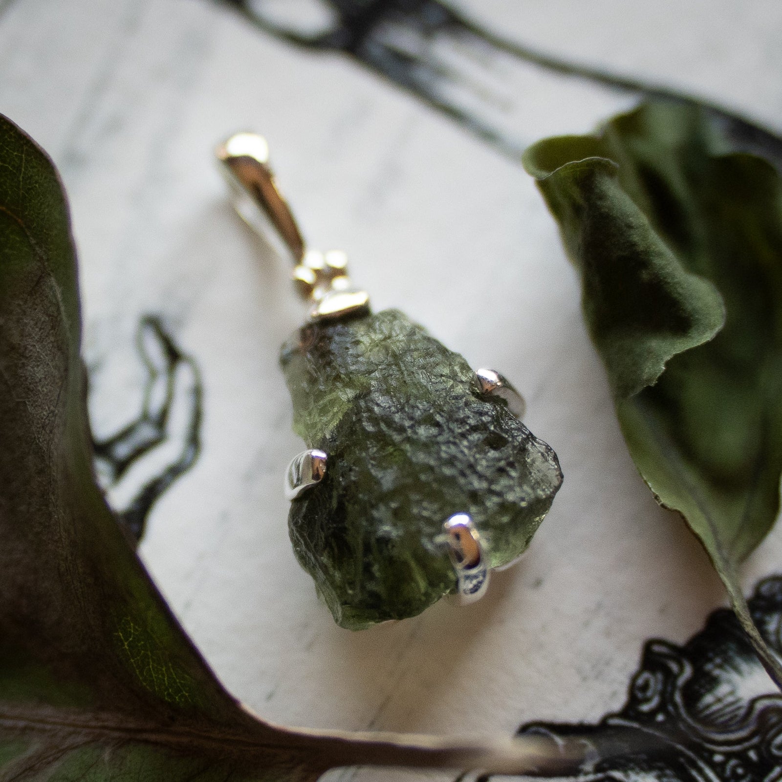 Moldavite Pendant (.925)