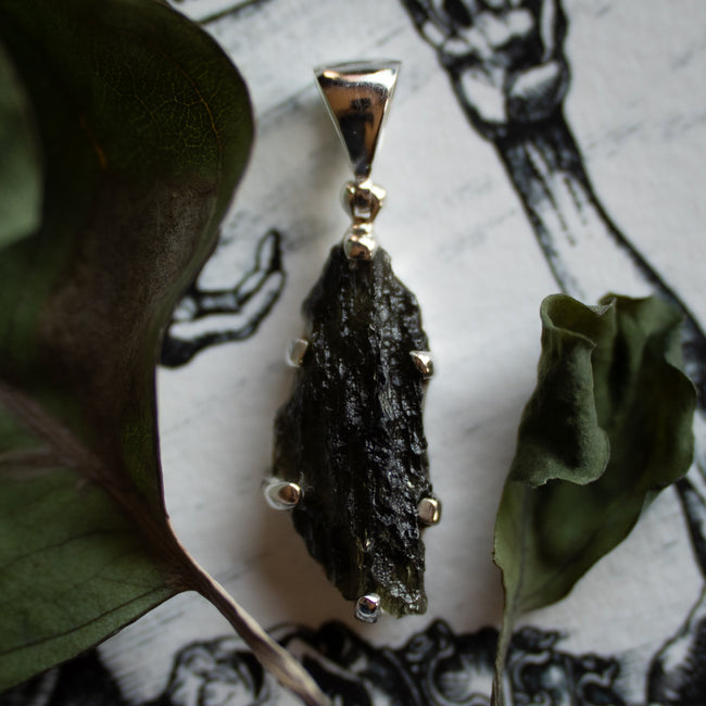 Moldavite Pendant (.925)