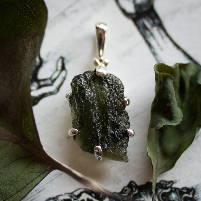 Moldavite Pendant (.925)