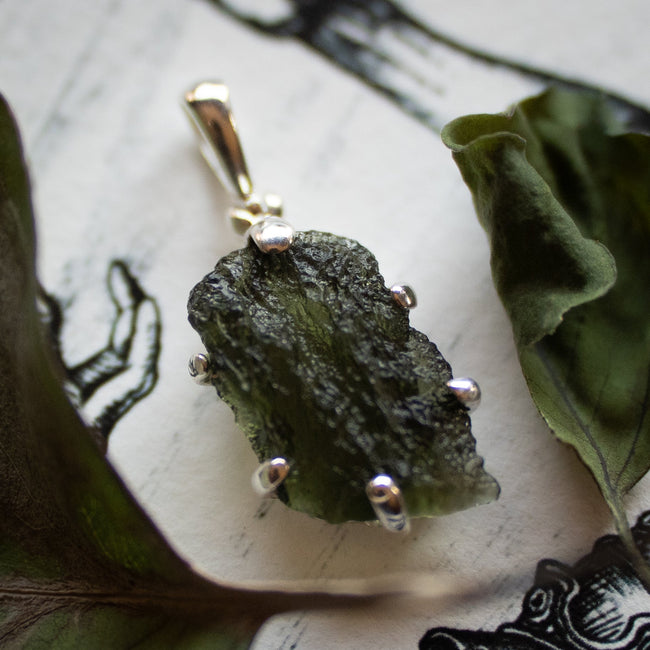 Moldavite Pendant (.925)