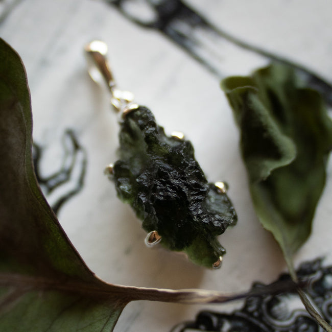 Moldavite Pendant (.925)