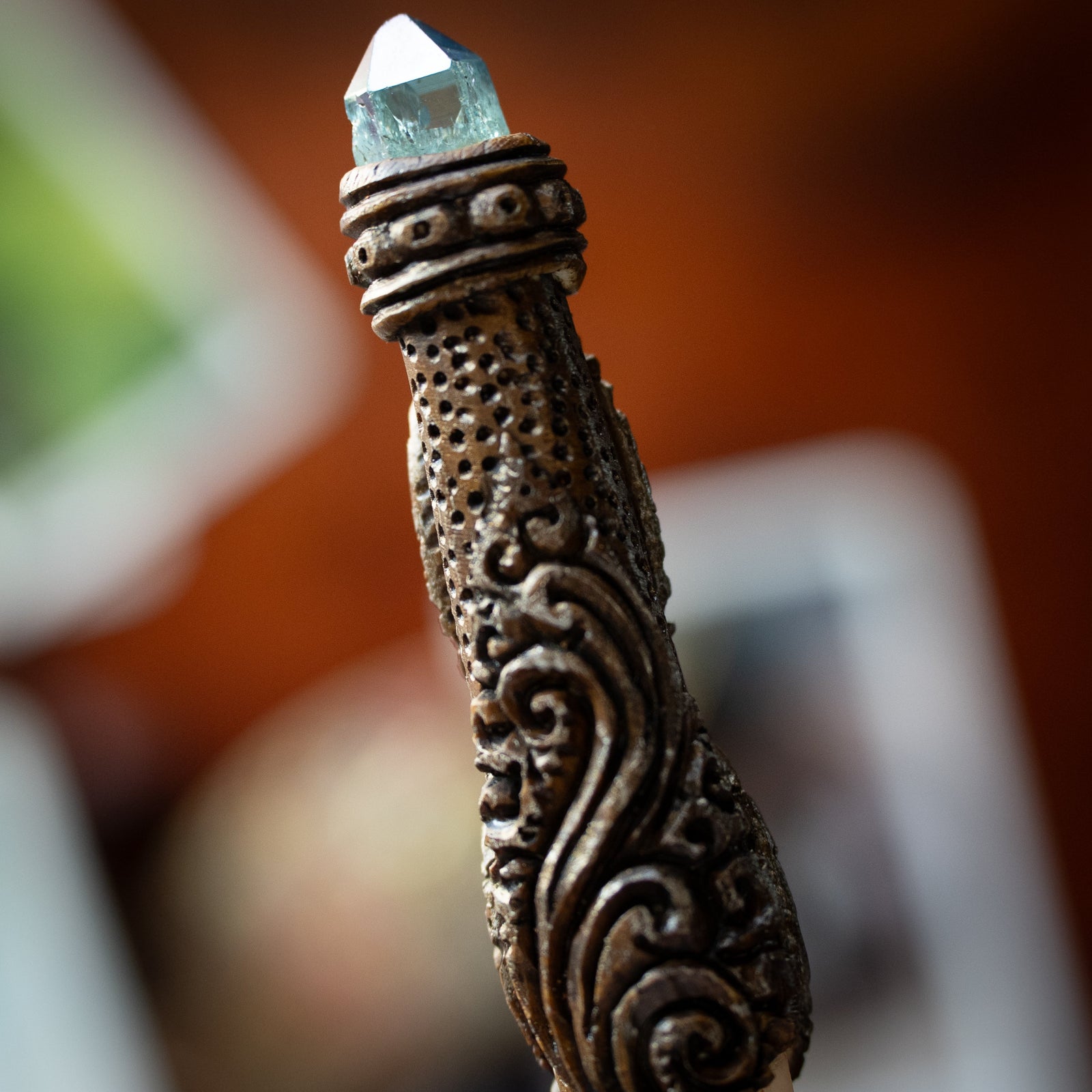 Handcrafted Multi-Stone Ritual Wand – www.thewitchesmoon.com