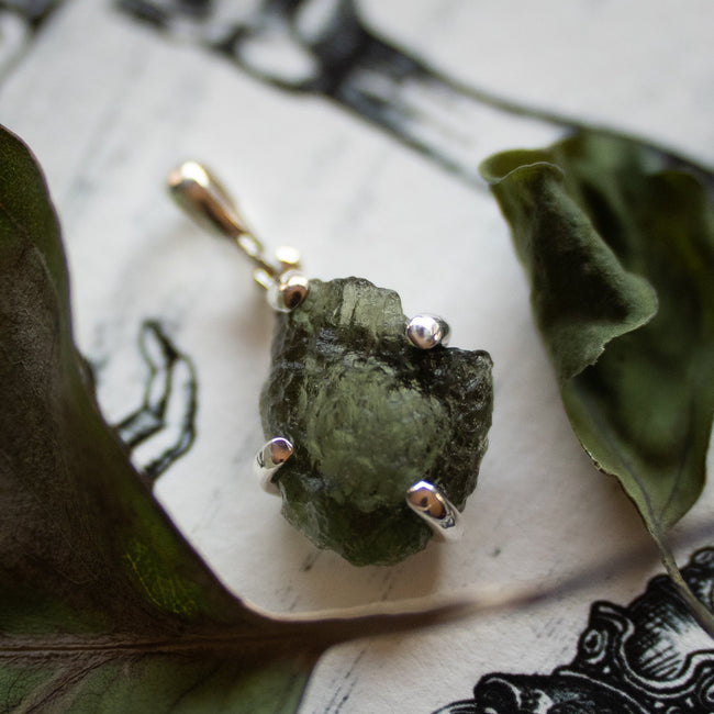 Moldavite Pendant (.925)