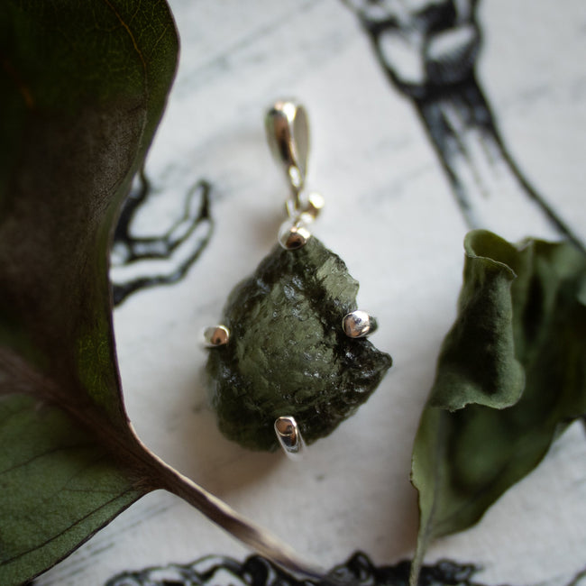 Moldavite Pendant (.925)