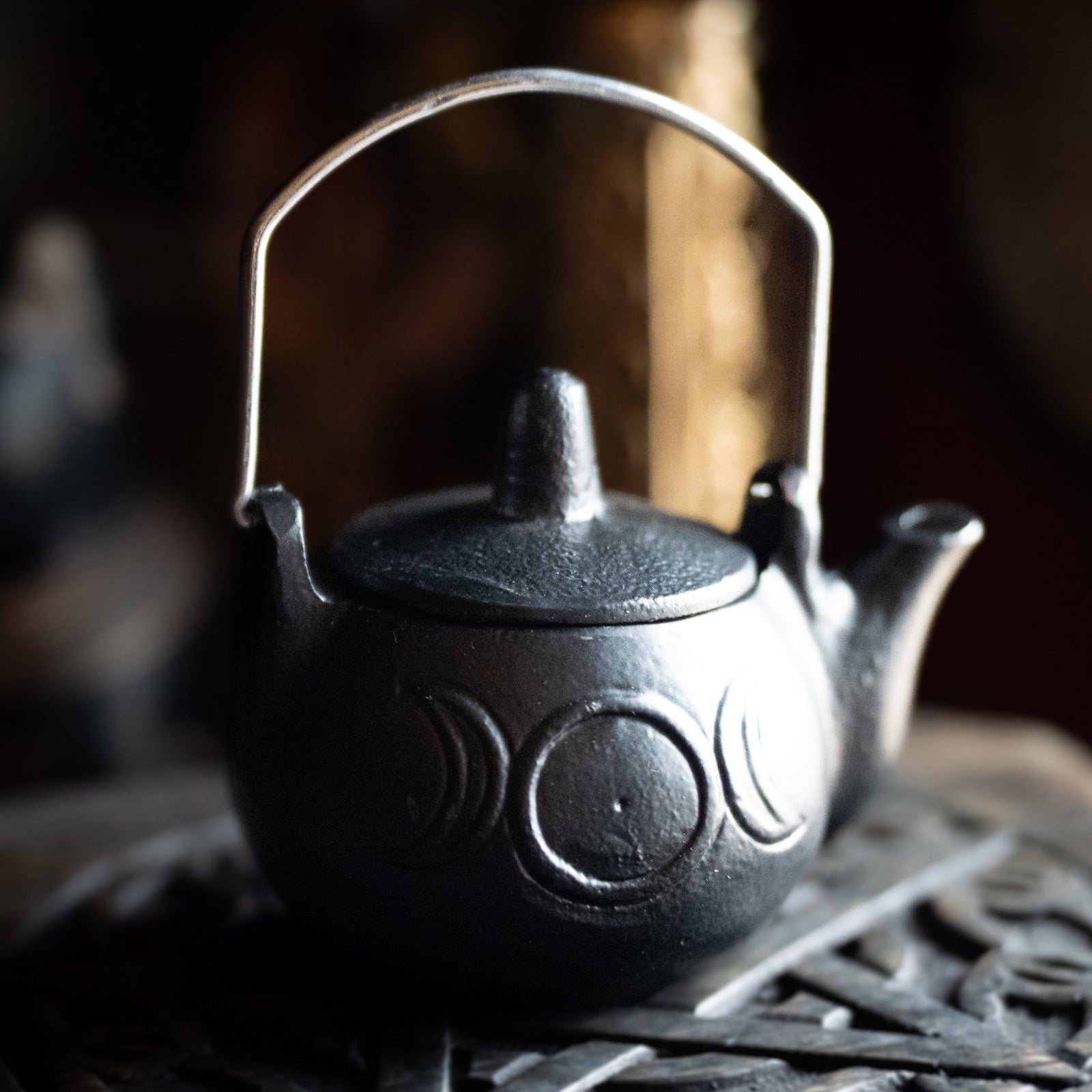 Triple Moon Cast Iron Kettle