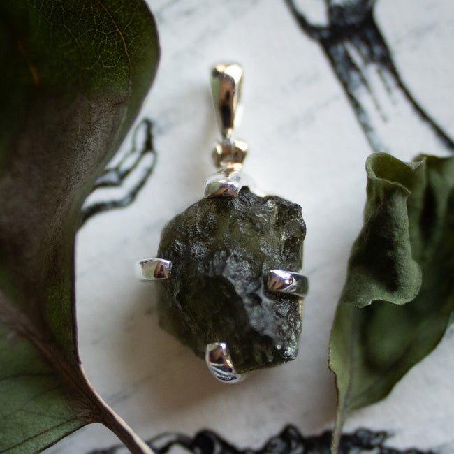 Moldavite Pendant (.925)