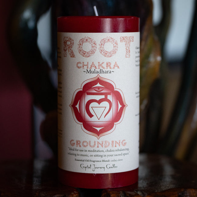 Large Root Chakra Candle