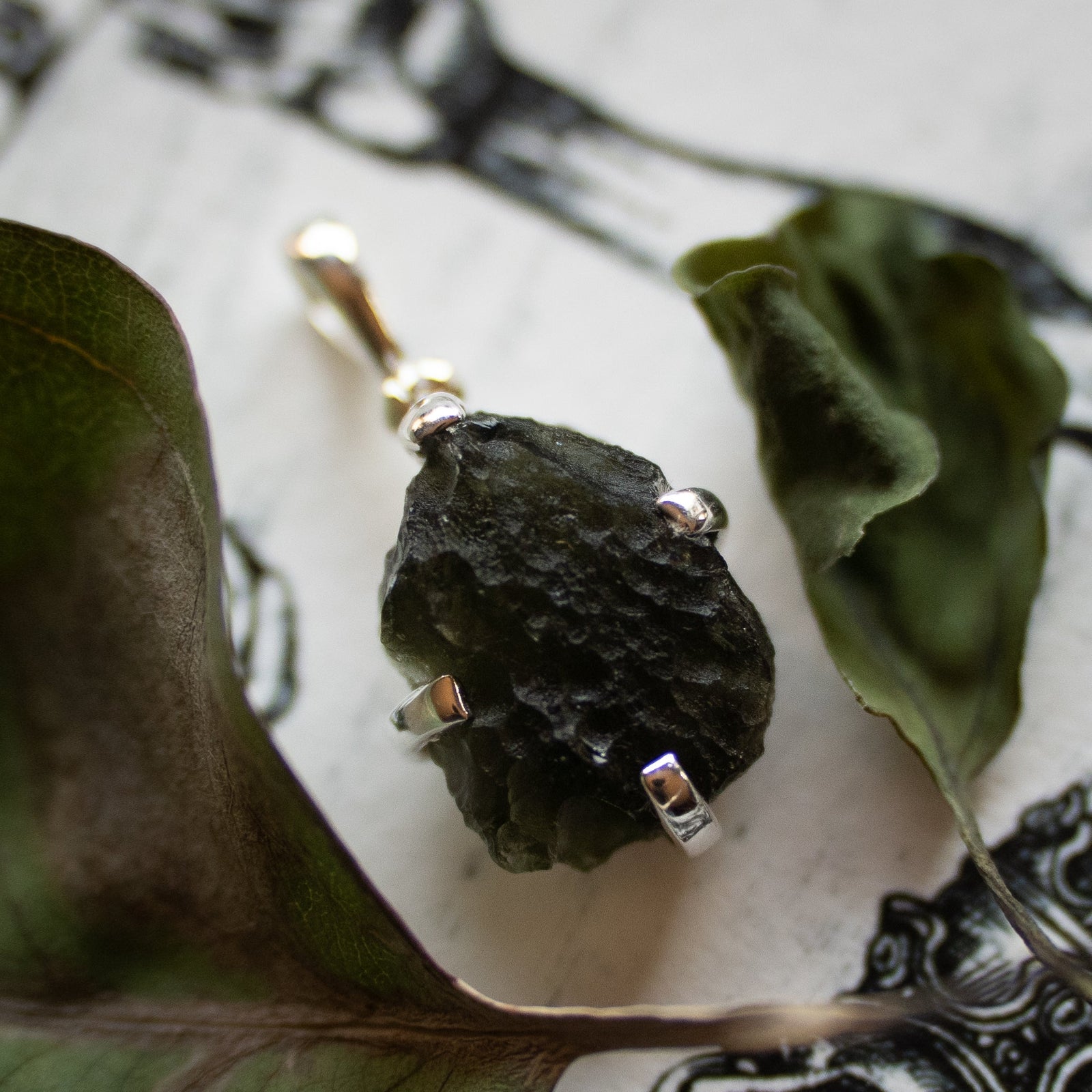 Moldavite Pendant (.925)