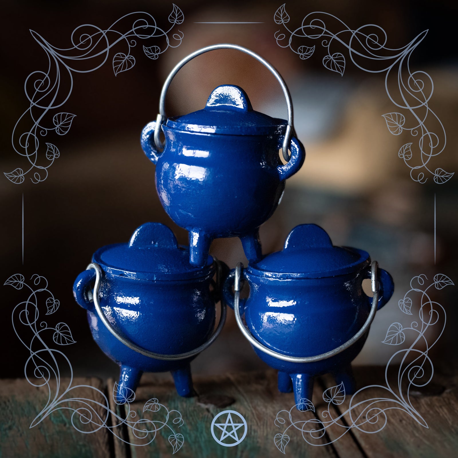 The Blue Cast Iron Cauldron