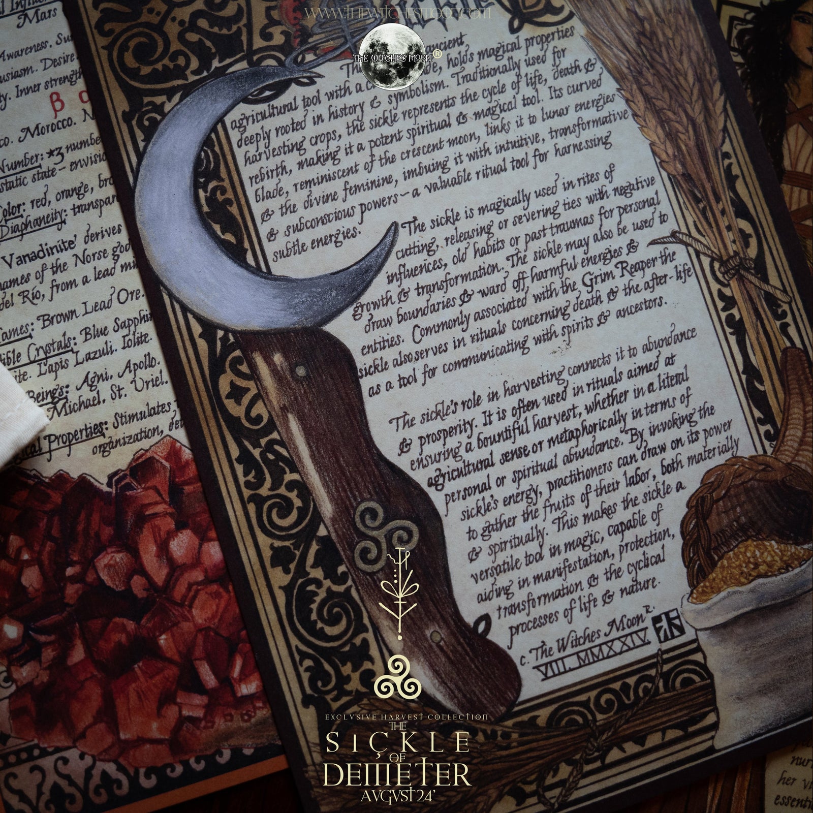 (Limited) The Witches Moon® ~  The Sickle of Demeter ~  August 2024