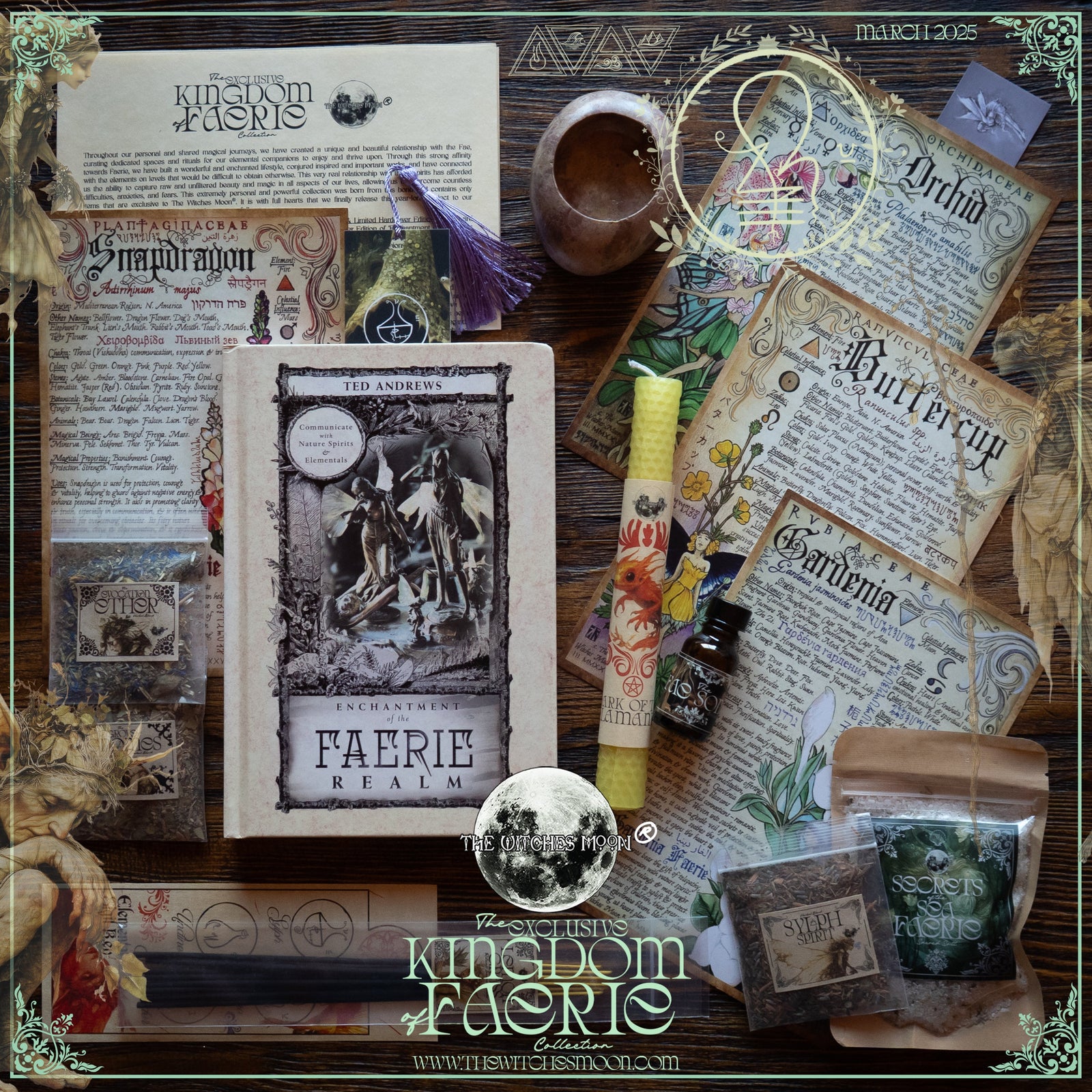 (Limited) The Witches Moon® ~  The Exclusive Kingdom of Faerie Collection ~  March 2025