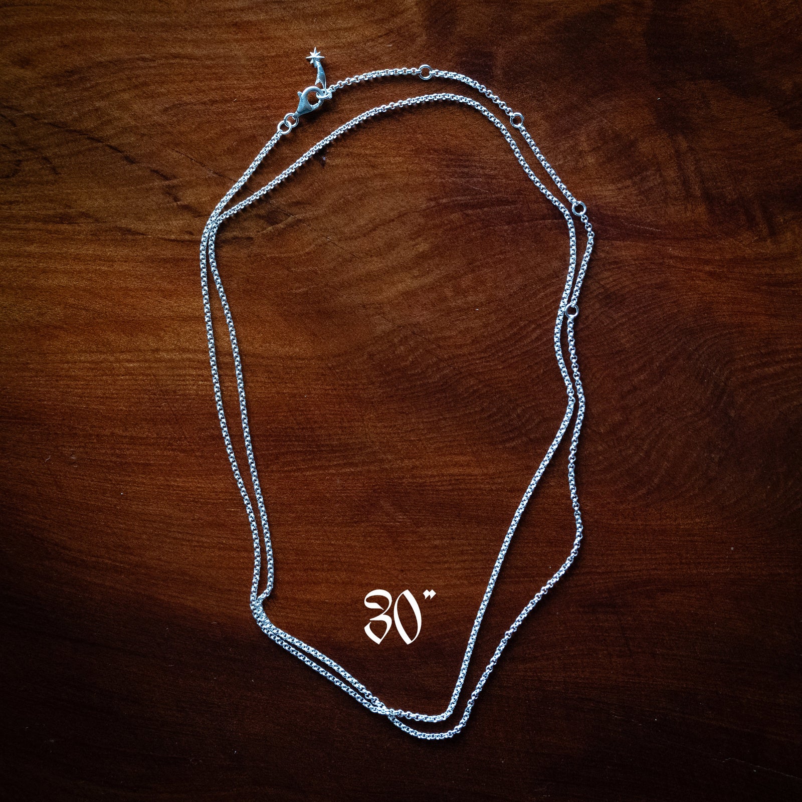 30" Silver Chain (Adjustable)