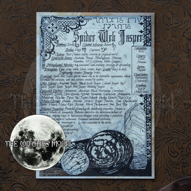 Spider Web Jasper Book of Shadows Artwork