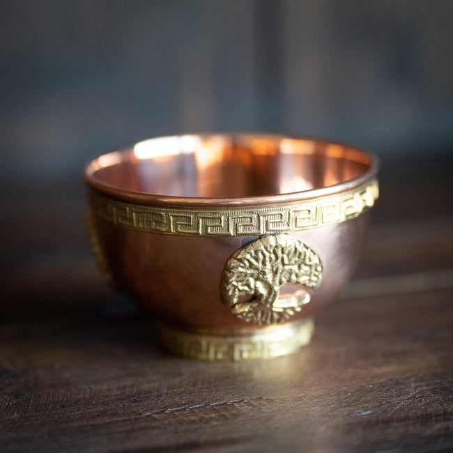 Tree of Life Copper Offering Bowl