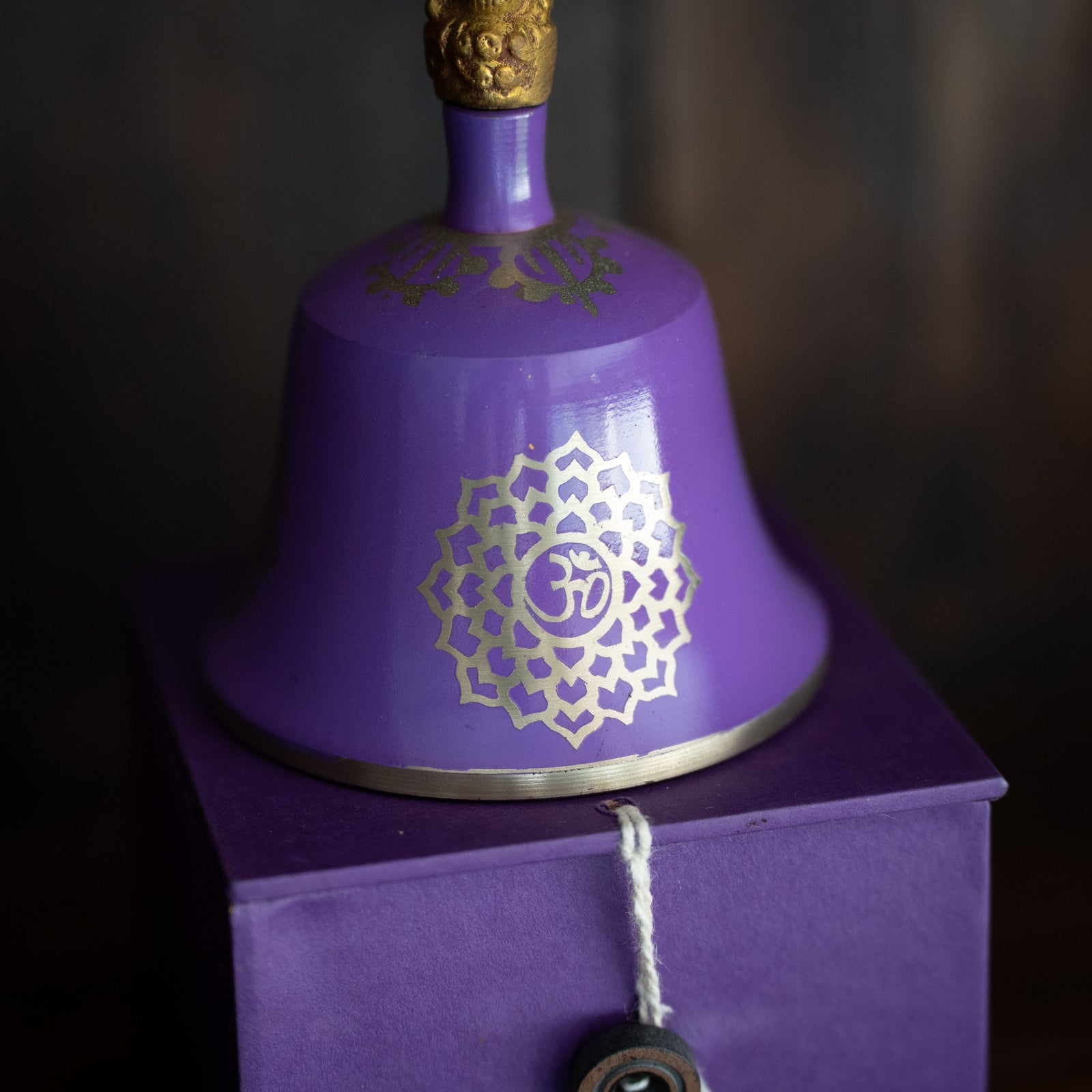 Violet "Crown Chakra" Tibetan Bell (Note "B")