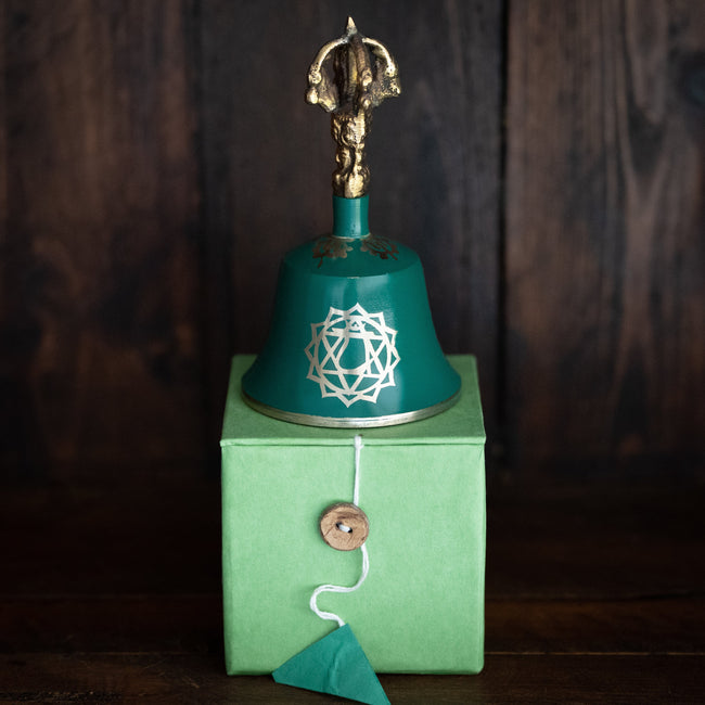 Green "Heart Chakra" Tibetan Bell (Note "D")