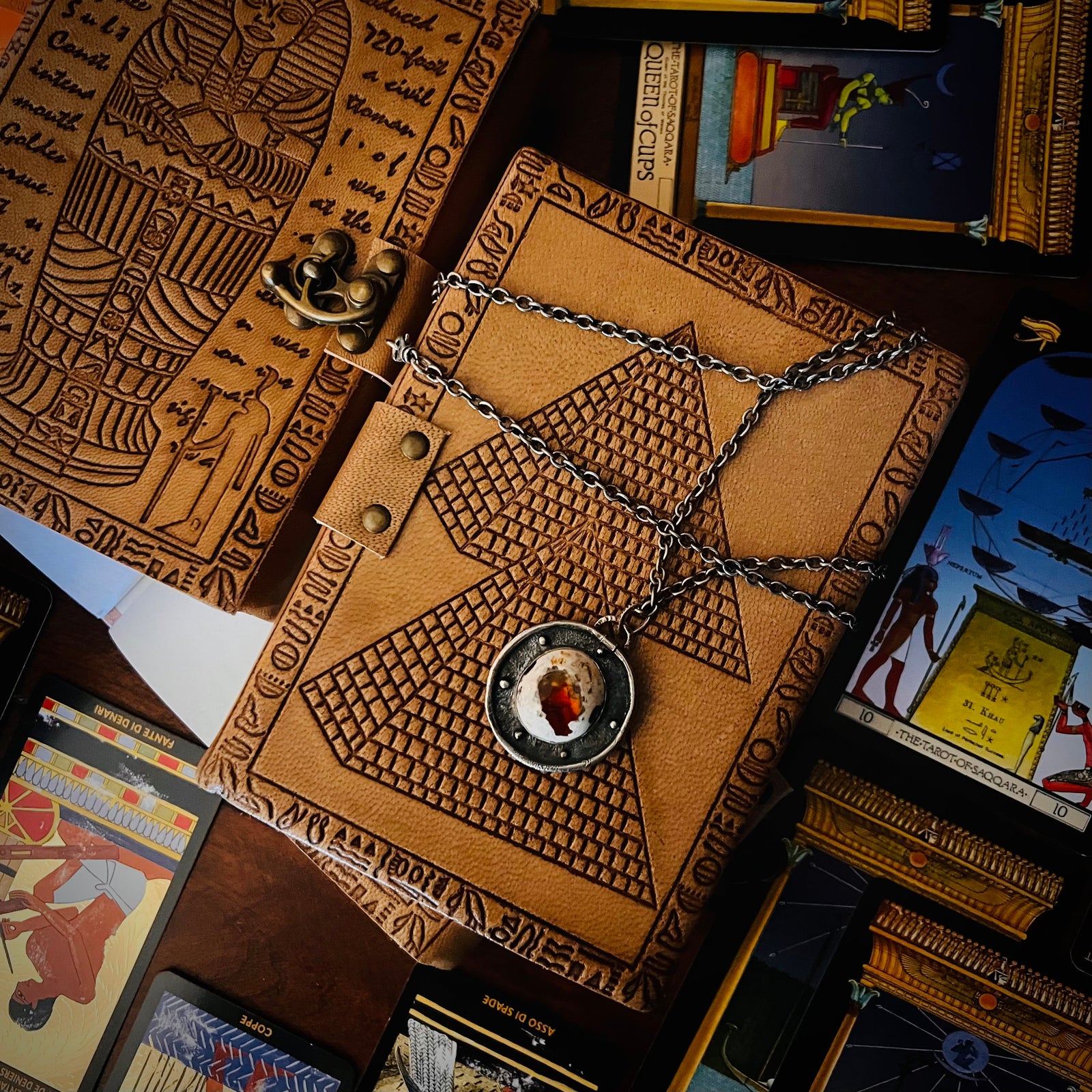 Egyptian Leather Book of Shadows