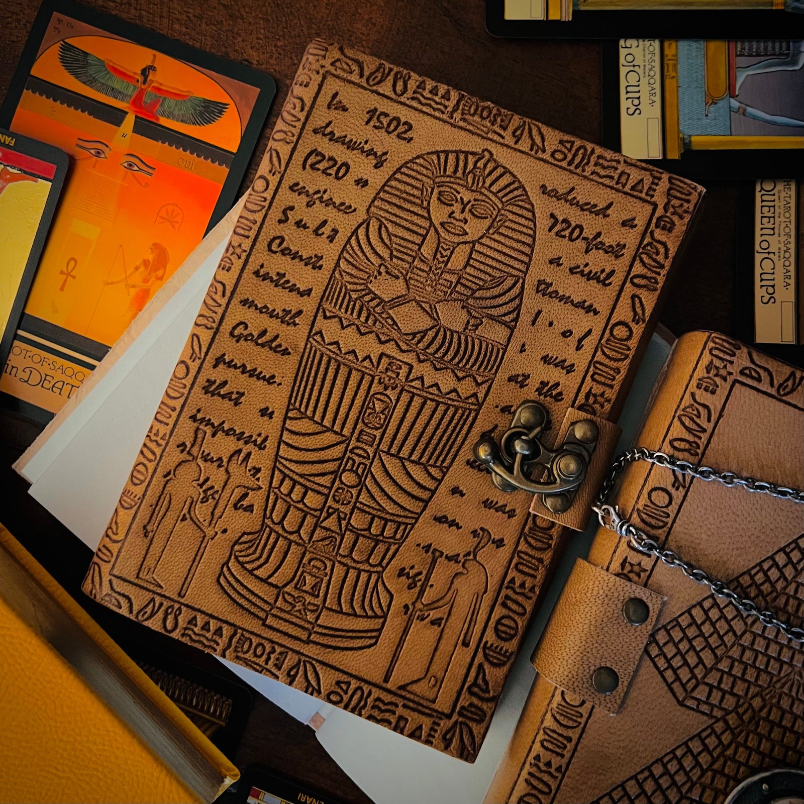 Egyptian Leather Book of Shadows