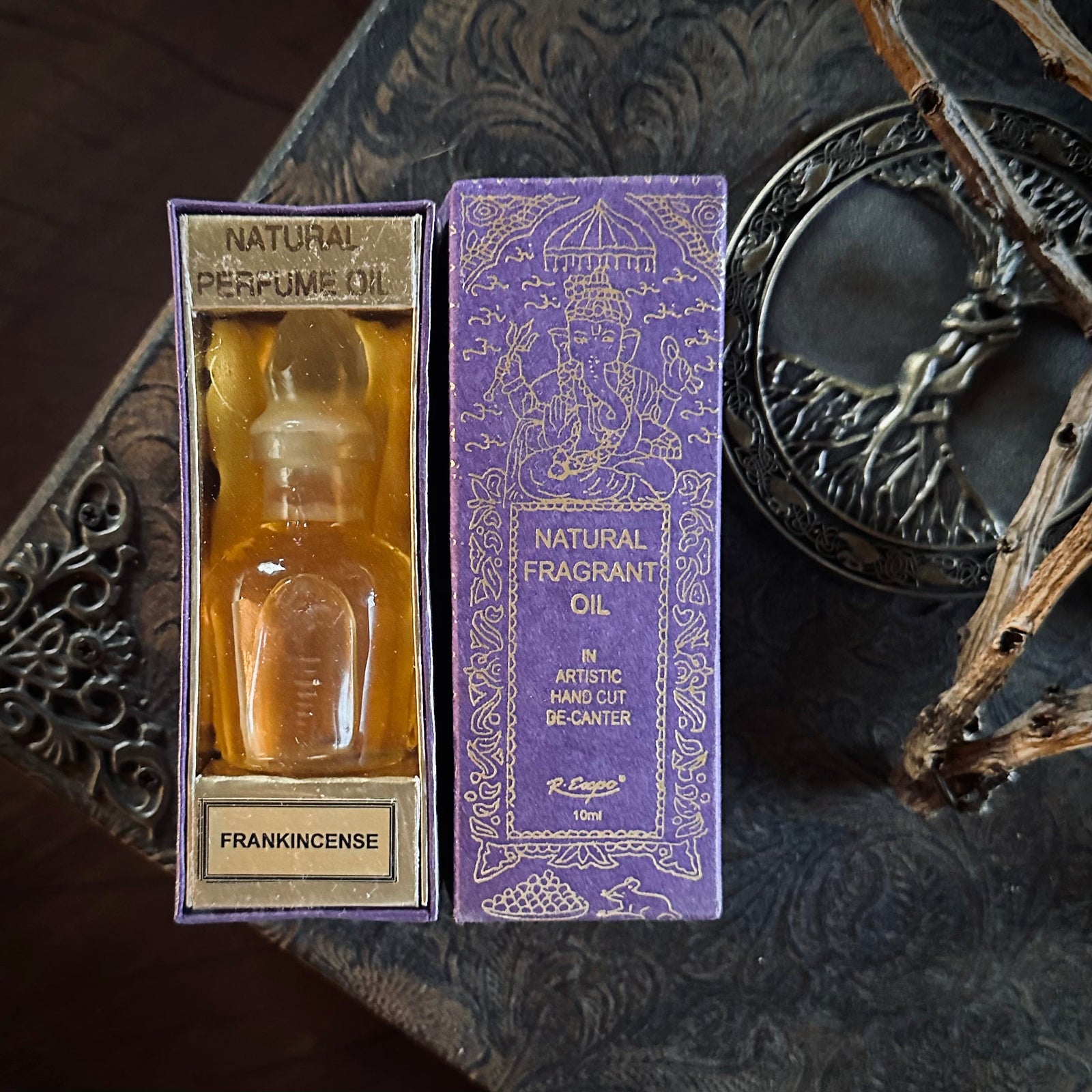 Frankincense Natural Fragrant Oil - Hand Cut Bottle